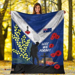 vibehoodie blanket custom australia anzac lest we forget 2022 premium blanket