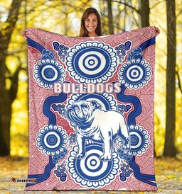 Western Premium Blanket Bulldogs Simple Indigenous