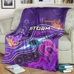 melbourne storm premium blanket naidoc heal country heal our nation