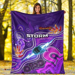 melbourne storm premium blanket naidoc heal country heal our nation