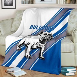 canterbury bankstown bulldogs premium blanket simple style