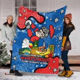 Newcastle Knights Custom Blanket - Australian Big Things Blanket