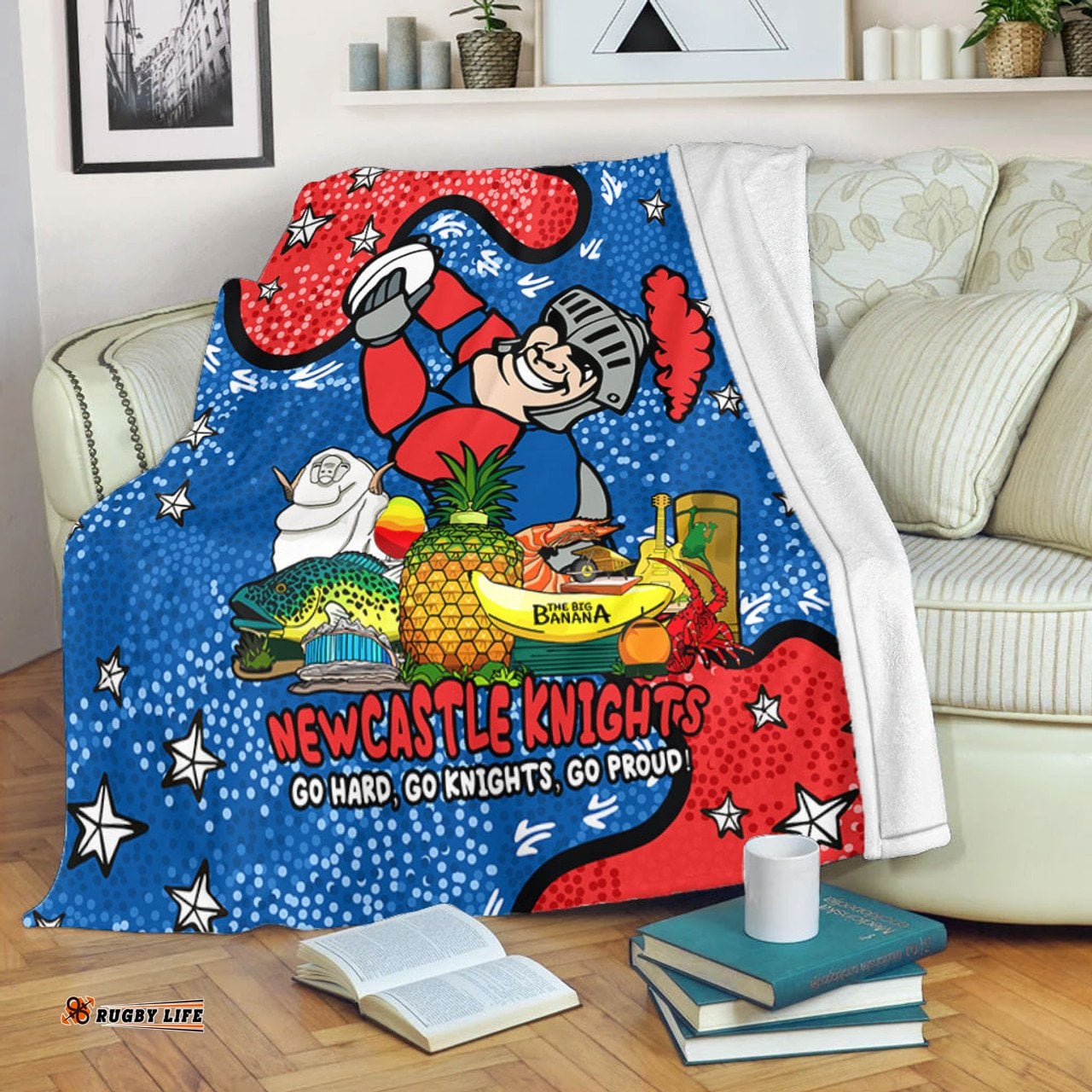Newcastle Knights Custom Blanket - Australian Big Things Blanket