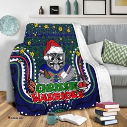 New Zealand Warriors Christmas Custom Blanket - Christmas Knit Patterns Vintage Jersey Ugly Blanket
