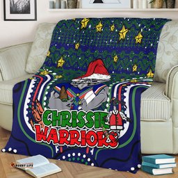 New Zealand Warriors Christmas Custom Blanket - Christmas Knit Patterns Vintage Jersey Ugly Blanket