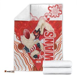 Sydney Swans Aboriginal Style Premium Blanket