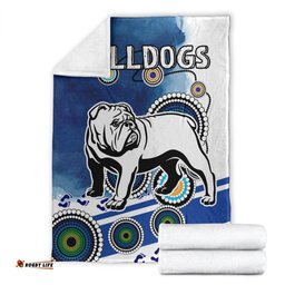 bulldogs rugby blanket custom indigenous bulldogs blanket rlt13