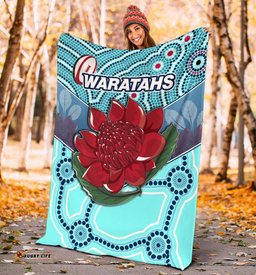 New South Wales Rugby Union Premium Blanket Indigenous NSW Waratahs