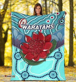 New South Wales Rugby Union Premium Blanket Indigenous NSW Waratahs
