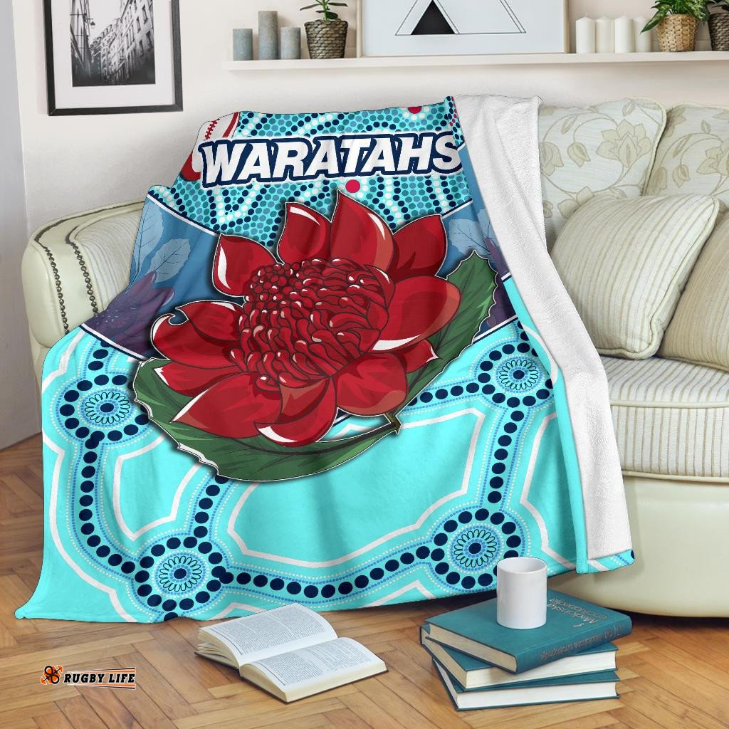 New South Wales Rugby Union Premium Blanket Indigenous NSW Waratahs