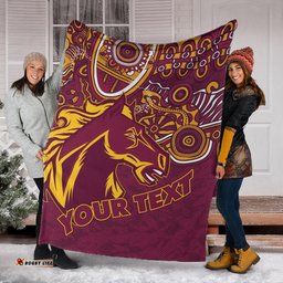 broncos rugby blanket custom super indigenous broncos blanket rlt13