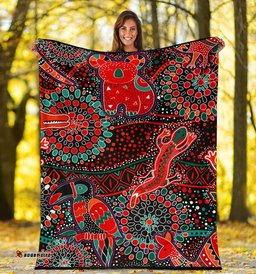 blankets aboriginal animal dot acrylic paint