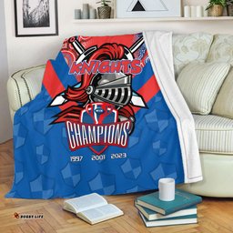 Newcastle Knights Premium Blanket Talent Win Games But Teamwork And Intelligence Win Championships With Aboriginal Style
