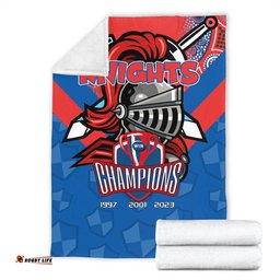 Newcastle Knights Premium Blanket Talent Win Games But Teamwork And Intelligence Win Championships With Aboriginal Style