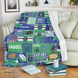 Canberra Raiders Premium Blanket - Team Of Us Die Hard Fan Supporters Comic Style