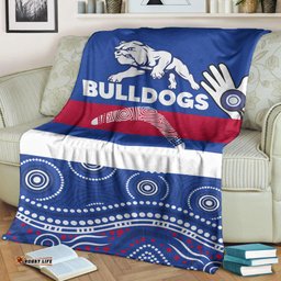 Western Bulldogs Blanket Aboriginal Dot Painting