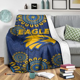 West Coast Eagles Aboriginal Dot Painting Blanket