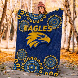 West Coast Eagles Aboriginal Dot Painting Blanket