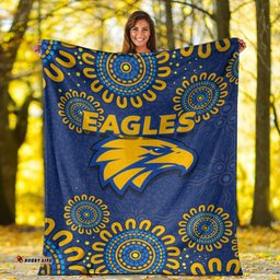 West Coast Eagles Aboriginal Dot Painting Blanket