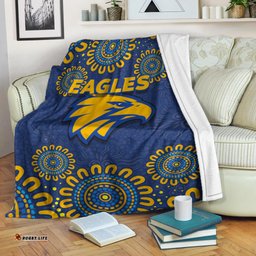 West Coast Eagles Aboriginal Dot Painting Blanket