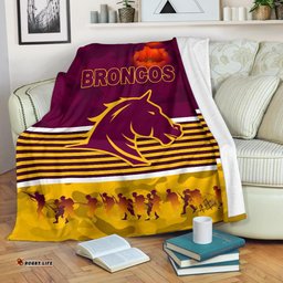 Brisbane Broncos Premium Blanket ANZAC Day Simple Style Maroon