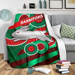 Rabbitohs Premium Blanket Indigenous Bravery