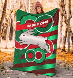 Rabbitohs Premium Blanket Indigenous Bravery