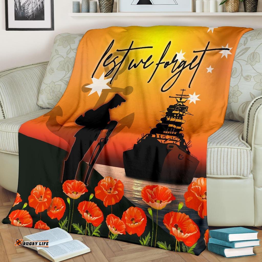ANZAC Premium Blanket Australian Navy ANZAC