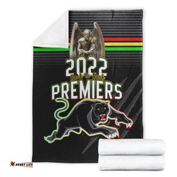 panthers proud premium blanket back to back premiers 2022 version 01 black