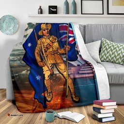 ANZAC Premium Blanket Australian Soldier
