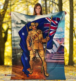 ANZAC Premium Blanket Australian Soldier