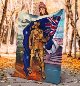 ANZAC Premium Blanket Australian Soldier