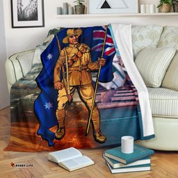 ANZAC Premium Blanket Australian Soldier