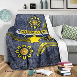 cowboys rugby blanket aboriginal boomerang cowboys blanket rlt13