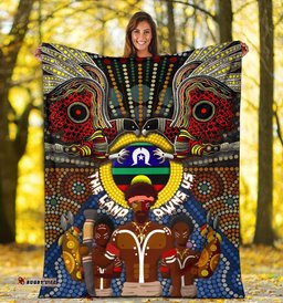 The Land Owns Us Aboriginal Blanket