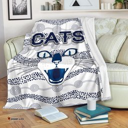 Geelong Premium Blanket Cats Indigenous White
