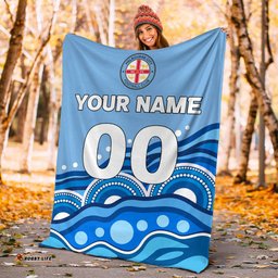 custom personalised melbourne blanket indigenous dot painting art