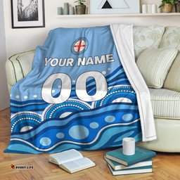 custom personalised melbourne blanket indigenous dot painting art