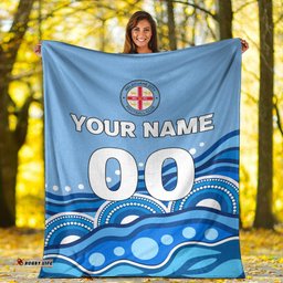 custom personalised melbourne blanket indigenous dot painting art