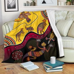 Aboriginal Premium Blanket Indigenous Animals Life Art