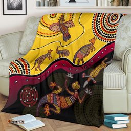 Aboriginal Premium Blanket Indigenous Animals Life Art