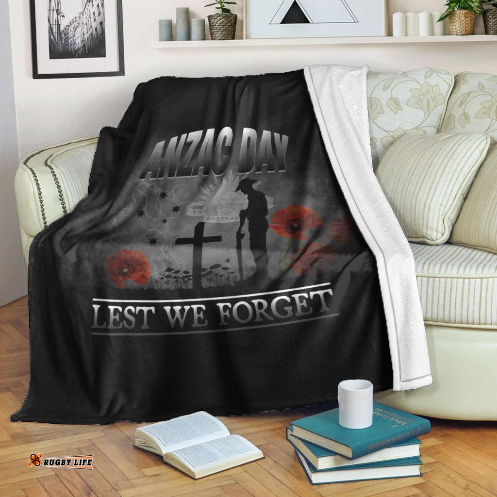 vibehoodie blanket anzac day remember australia new zealand premium blanket