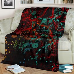 Premium Blanket, Kangaroo Adults Indigenous Art
