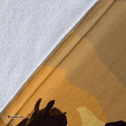 Premium Blanket Kangaroo Blanket Family Sunset Painting Ver02A