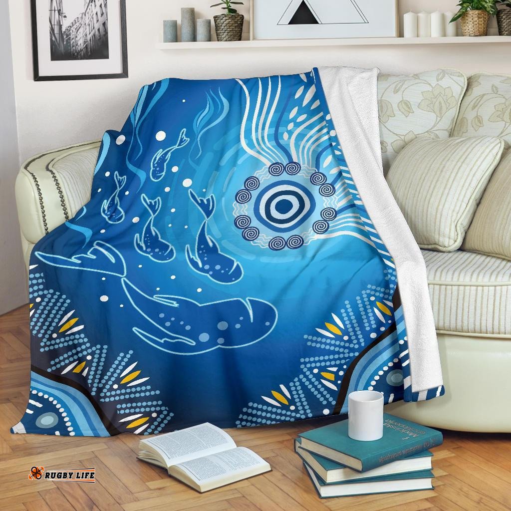 Premium Blanket Indigenous Ocean Fishing
