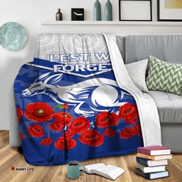 Kangaroos ANZAC Day Indigenous Art Blanket