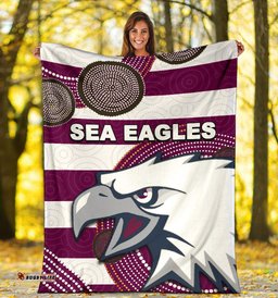 sea eagles premium blanket shorts aboriginal