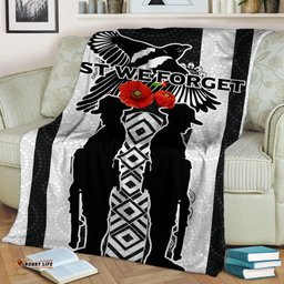 Magpies ANZAC Day Blanket Indigenous Art