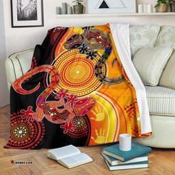 aboriginal personalised premium blanket couple aboriginal lizards