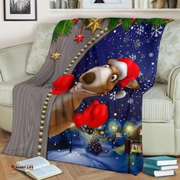 Christmas Premium Blanket Funny Kangaroo Christmas